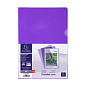 Папка-уголок "Exacompta", А4, 130 мк, ПВХ, прозрачный, фиолетовый