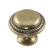 Ручка меб. кнопка мет. UNO старое золото AKS 53549