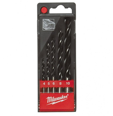 Набор сверл по дереву 4-10 мм MBrad Point Set (5 шт) Milwaukee (4932352465)