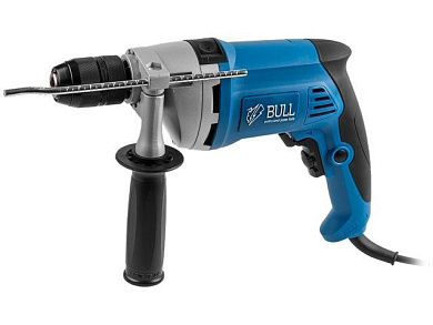 Дрель ударная DR 1308 KL в кор., 850 Вт, 1 скор., 0-2800 об/мин, 0-44800 уд/мин BULL 1327422