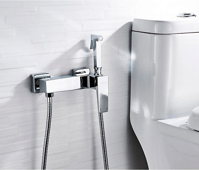 Смеситель для туалета (псевдобиде), латунь, хром Ledeme L5278