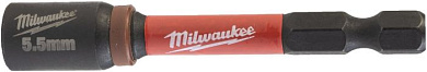 Насадка торцевая Milwaukee Shockwave 1/4" Hex -5.5 мм x 65 мм 4932492434