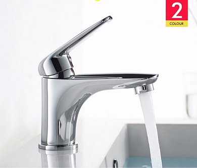 Смеситель для умывальника, латунь, хром Ledeme L1048