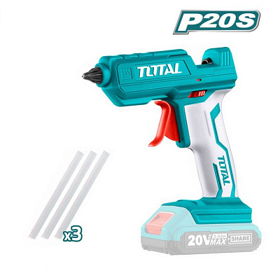 Термоклеевой пистолет аккумуляторный TOTAL TGGLI2001