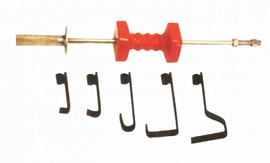 Набор большой обратный молоток с набором крюков для кузовных работ 6 пр. Force 906M2