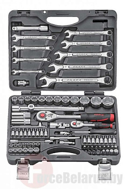 Набор инструментов 82 пр. 1/4''&1/2'' 6-гр. Force 4821-5