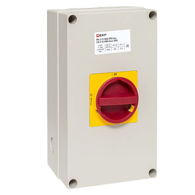Переключатель кулачковый ПК-2-13 100А 3P "ВКЛ-ВЫКЛ" с блокировкой в боксе IP65 EKF PROxima pk-2k-13-100-a65
