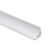 Плинтус ПВХ для столешницы алюминий узкий, S 013, 1шт=3м.п., AKS 128499