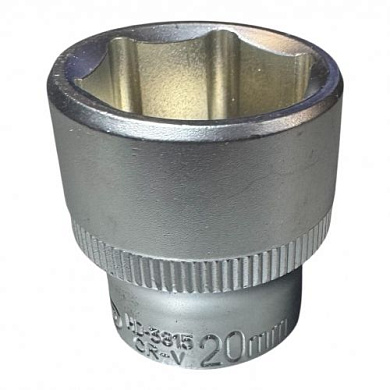 Головка торцевая 3/8" 6-гр 20 мм L30 мм CrV H-D HD-3815