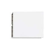 Цоколь мебельный ПВХ h=120 белый L=4000мм, RU 110188