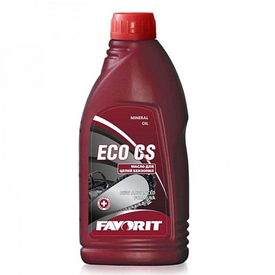 Масло минеральное всесезонное для цепей бензопил Favorit ECO CS, 1л.
