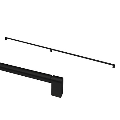 Ручка меб. скоба алюм. TIMELESS 1192/1205 черный матовый, AKS 112963