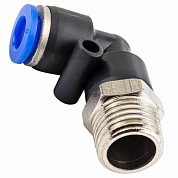 Фитинг угловой для пластиковых трубок 6 мм-наружная резьба 1/4'' Forsage F-SPL06-02