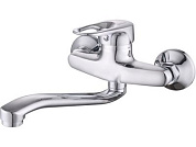 Смеситель для кухни D40-A, серия 240, короткий поворотный L-излив, без эксцентриков ECONOCE EC0243