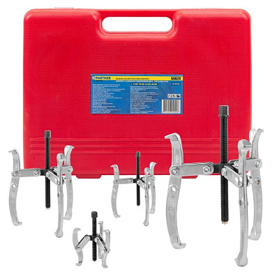 Набор съемников подшипников двух-трехзахватных 72 пр., L:75, 100, 150, 200 мм Partner PA-66624