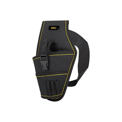 Сумка для инструментов поясная Deli YS EDL430004, 260х150х40 мм, ткань Oxford, черный