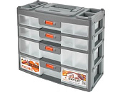 Сет для мелочей Expert, 4 секции, серо-свинцовый/оранж BLOCKERBR 3789СРСВЦОР