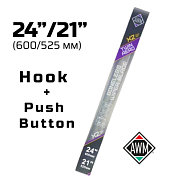 Комплект бескаркасных щеток 24/21 600/525 мм (Hook + Push Button) AWM 410000124