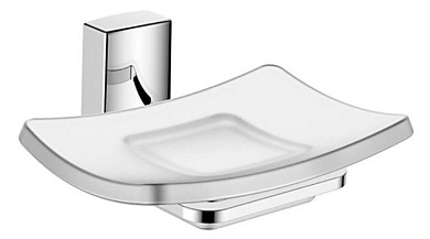 Мыльница, сталь/стекло, хром Ledeme L30302