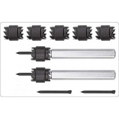 Набор свёрл по металлу для высверливания точечной сварки 8, 10 мм 9 пр. Yato YT-28919