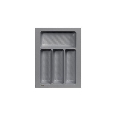 Лоток для столовых приборов 400 LINER 320*430, серый AKS 117220