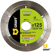 Алмазный диск по керамике 125x10х22,23 мм серия ''Expert'' GRAFF 101252