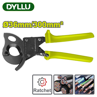 Кабелерез с трещоточный D36мм DYLLU DTCT1436