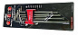 Набор Г-обр. удлиненных ключей Torx с отверстием Force 5098XLT (Т10Н-Т50Н) 9 пр.