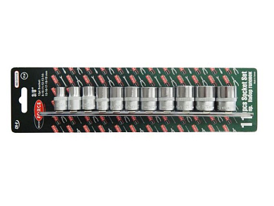 Набор головок 12-гр., 11 пр., 3/8", 8, 10 -19 мм, RockForce RF-3111-9