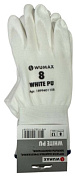 Перчатки защитные от минимальных рисков, покрыты полиуретаном, White PU, р. 9, WUMAX 1899401109