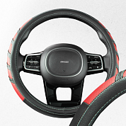 Оплетка экокожа M Combo- Черно/Красная SKYWAY S01102059