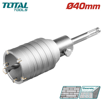 Коронка SDS-plus 40 мм TOTAL TAC430401