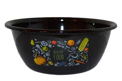 Миска 1,5л Здоровая еда Стальэмаль 1с7с_ЗЕ