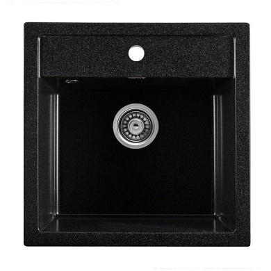 Мойка кухонная из мраморной крошки, черный, A11-22 Gerhans