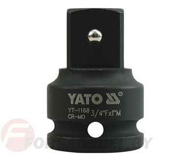 Ударный адаптер для головок 3/4''(F)x1''(М) L63 мм CrMo Yato YT-1168