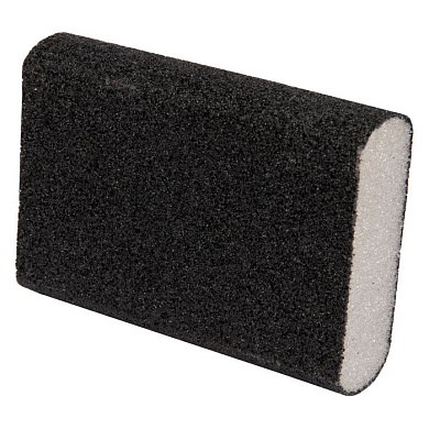 Губка для шлифования, 100 х 70 х 25 мм, овал, Средняя жесткость, P 60 Сибртех 757367