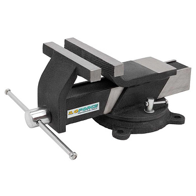 Тиски стальные поворотные с наковальней 8'', 200 мм ILOforce IF-6540808