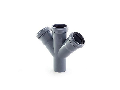 Крестовина ВК 50/50/50х45 РТП, для внутренней канализации РосТурПласт 36525