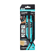 Пилки д/лобзика Optima T144D, 100/75мм шаг 4мм, HCS грубый рез, по дереву 2шт METALLICA 907542