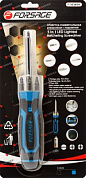 Отвертка-держатель 250 мм реверсивная с подсветкой с набором бит 7 пр. Forsage F-303854