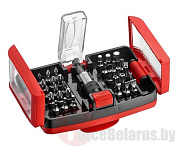 Набор бит PZ, PH, SL, HEX, TorxTR с цанговым держателем 31 пр. 1/4'' Force 2311