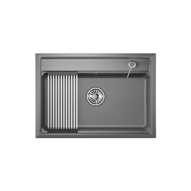 Мойка кварц, прямоугольная, KS-7301, 730*510мм, алюминиум, на столешницу, Granula 119252