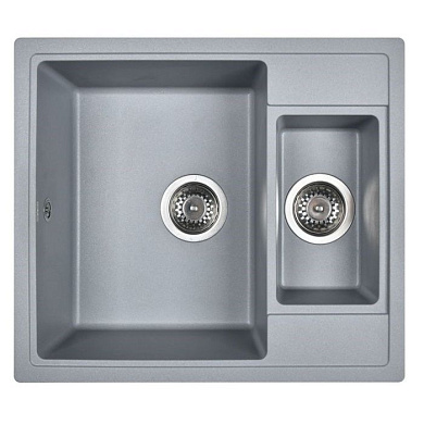 Мойка кухонная из мраморной крошки, gray, Wisent WQ580-29