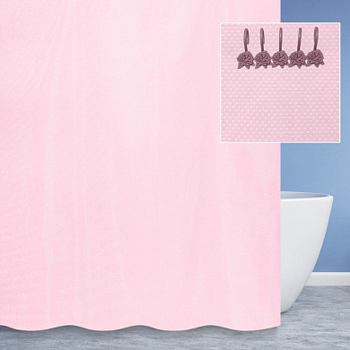 Шторка-занавеска ванны 180*200 см, 100% полиэстр FM-B20R Savol
