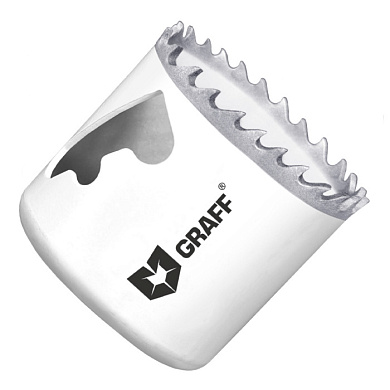 Коронка 57 мм по металлу биметаллическая с кобальтом GRAFF 108057