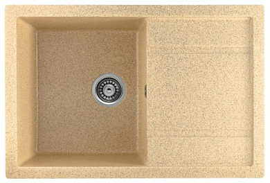 Мойка кухонная из мраморной крошки, песок, B27-21 Gerhans
