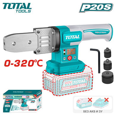 Паяльник для полипропиленовых труб аккумуляторный TOTAL TWTLI2018