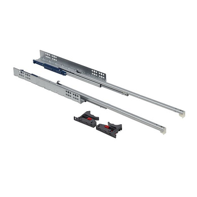 Направляющая скрытого монтажа L-450 push to open ДСП16-18mm с замками компл. левая+правая AKS QType полное выдвижение QTYPE 102676
