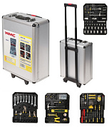 Набор инструментов 186 пр. 1/4''&1/2'' 6-гр. 4-30 мм''Дорожный кейс'' WMC TOOLS WMC-WMC186