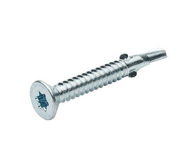 Саморез с крыльчаткой, флюгель 4.8х45 мм цинк сверло T25, 20 шт в зип-локе Starfix SMZ1-22318-20